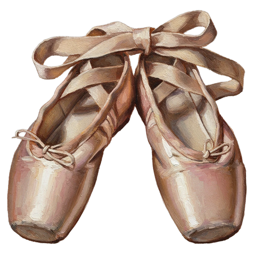 ballet shoes Oil Painting icon