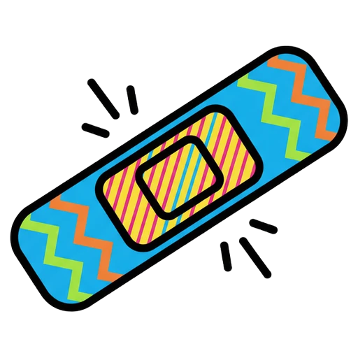 bandage Pop Art icon - free AI-generated pop art icon for web and app projects