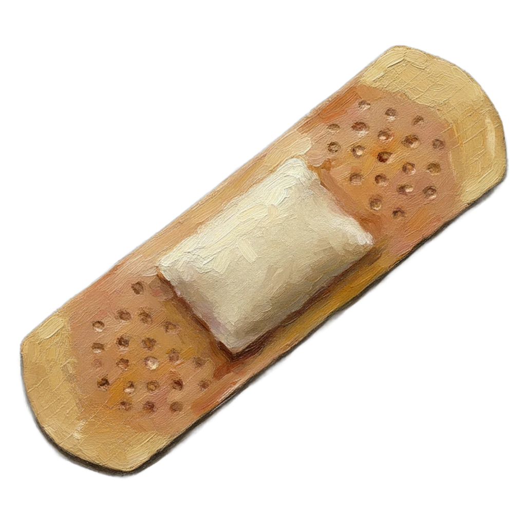 bandage adhesive strip Oil Painting icon - free AI-generated oil painting icon for web and app projects