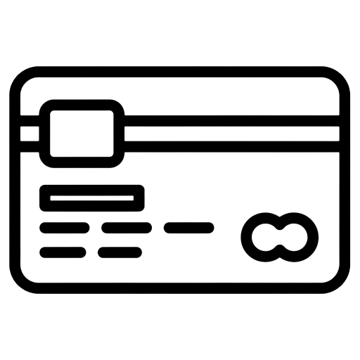 bank card Line Art icon
