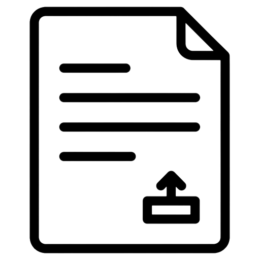 bank statement Line Art icon
