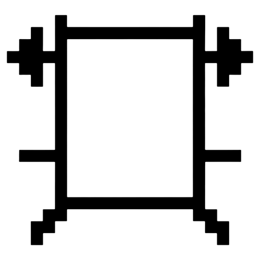 barbell rack Pixel Art icon