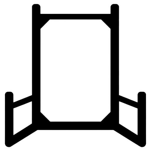 barbell rack Solid Glyph icon