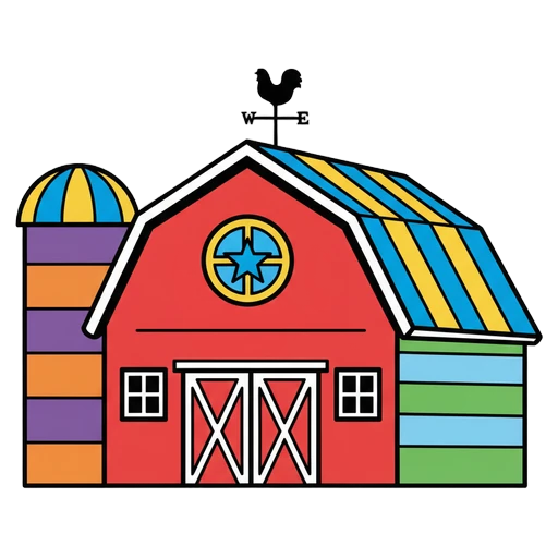 barn Pop Art icon