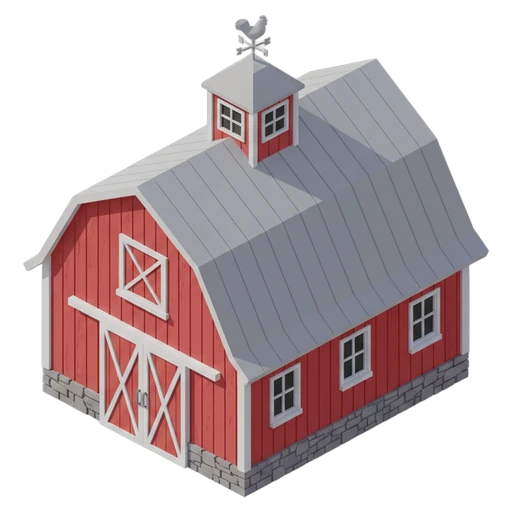 barn Isometric icon