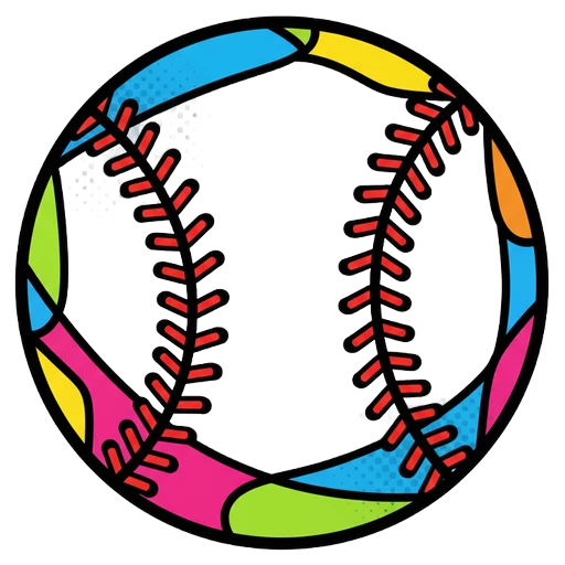 baseball Pop Art icon