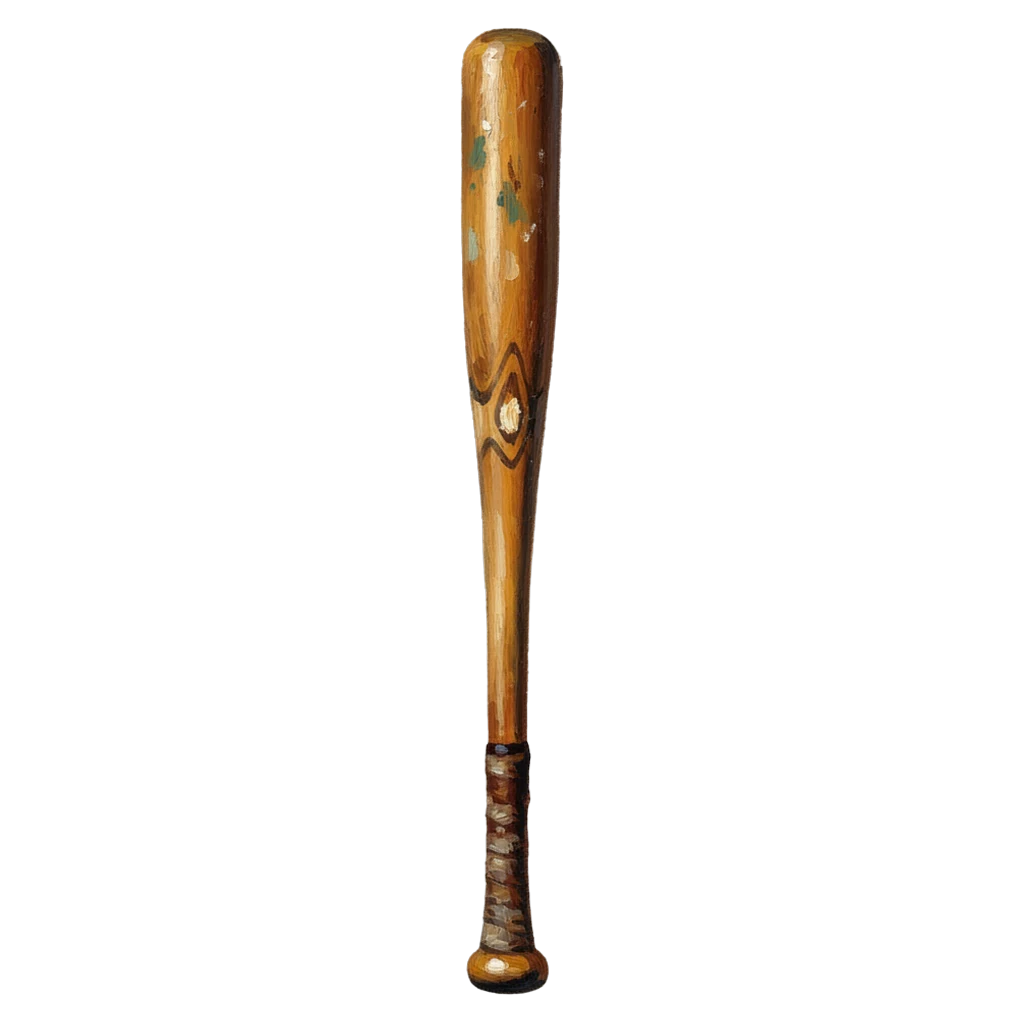 baseball bat Oil Painting icon - free AI-generated oil painting icon for web and app projects
