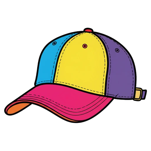 baseball cap Pop Art icon