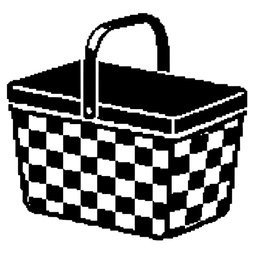 basket hamper Pixel Art icon