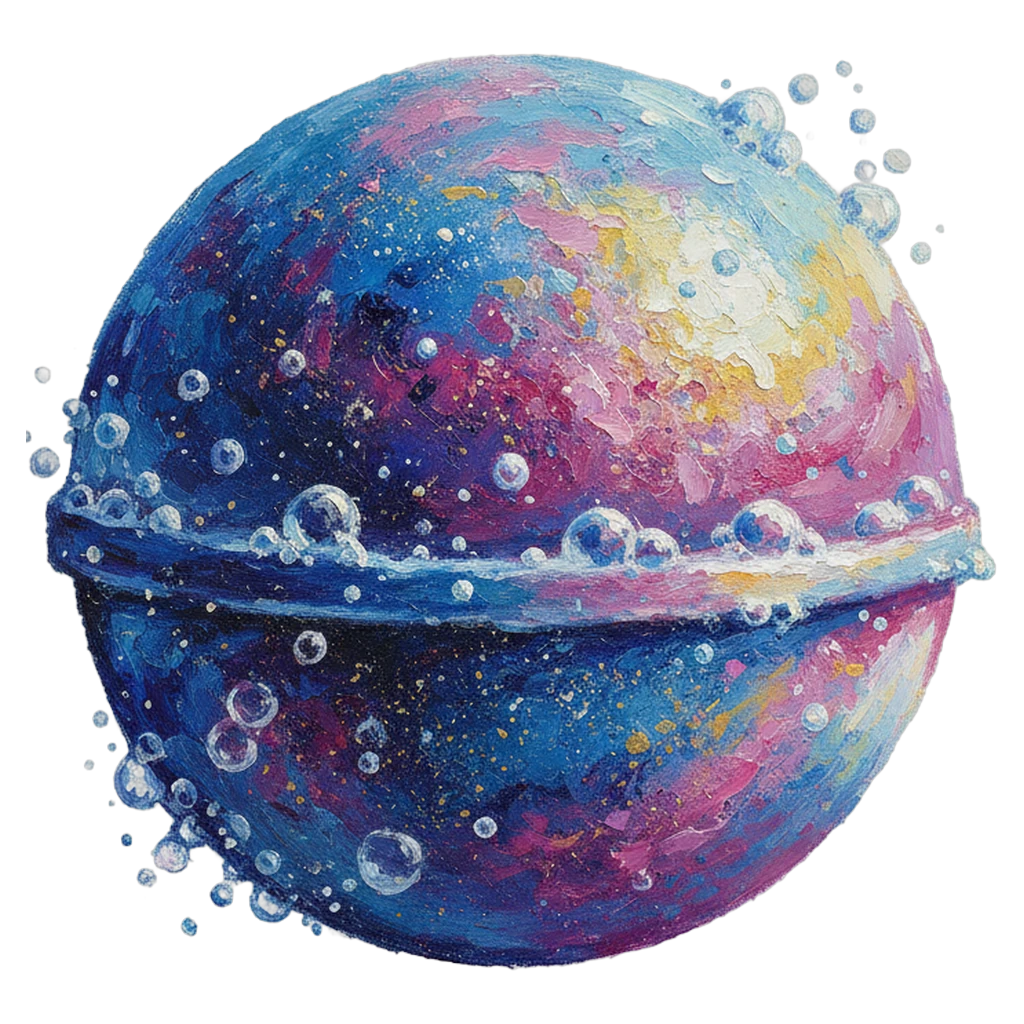 bath bomb Oil Painting icon - free AI-generated oil painting icon for web and app projects