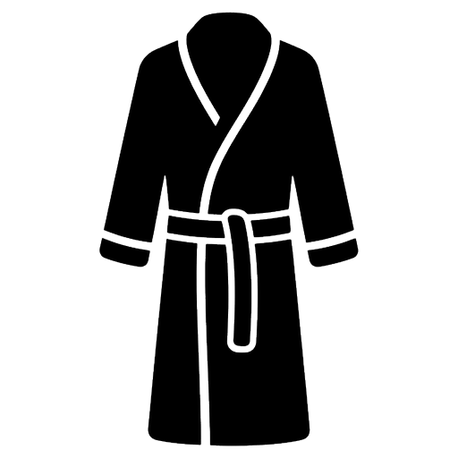 bathrobe Solid Glyph icon