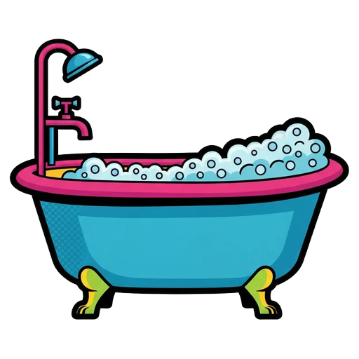 bathtub Pop Art icon