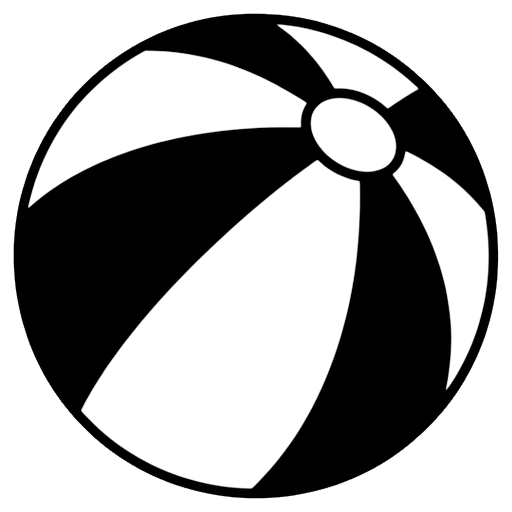 beach ball Solid Glyph icon