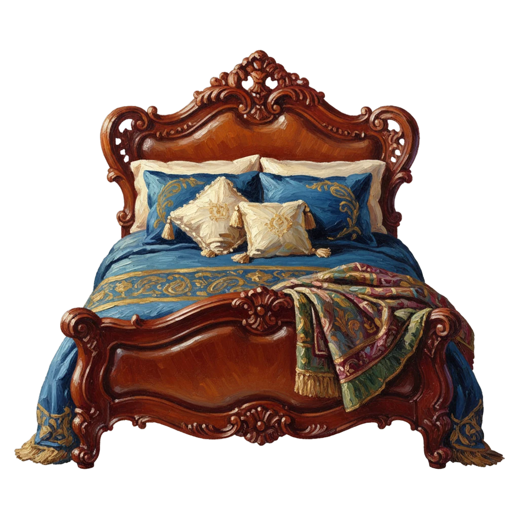 bed Oil Painting icon