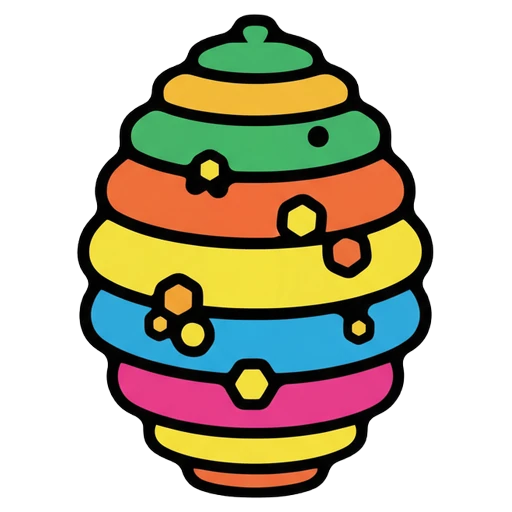 beehive Pop Art icon