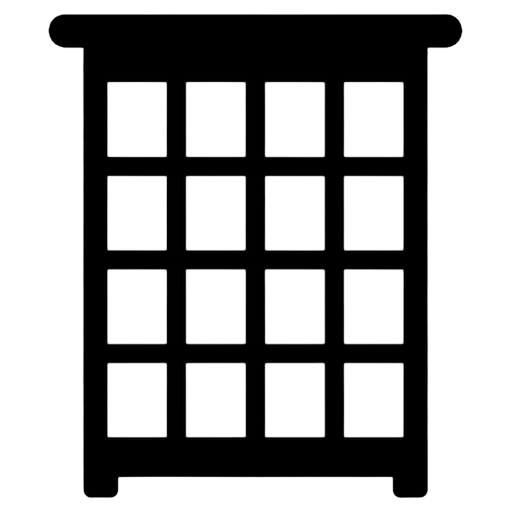 beehive frame Solid Glyph icon