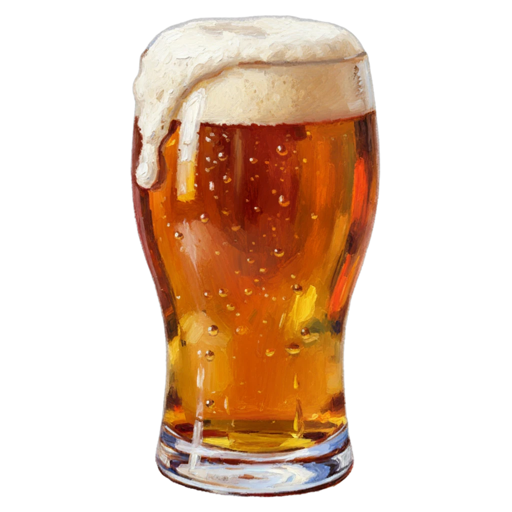 beer glass Oil Painting icon - free AI-generated oil painting icon for web and app projects
