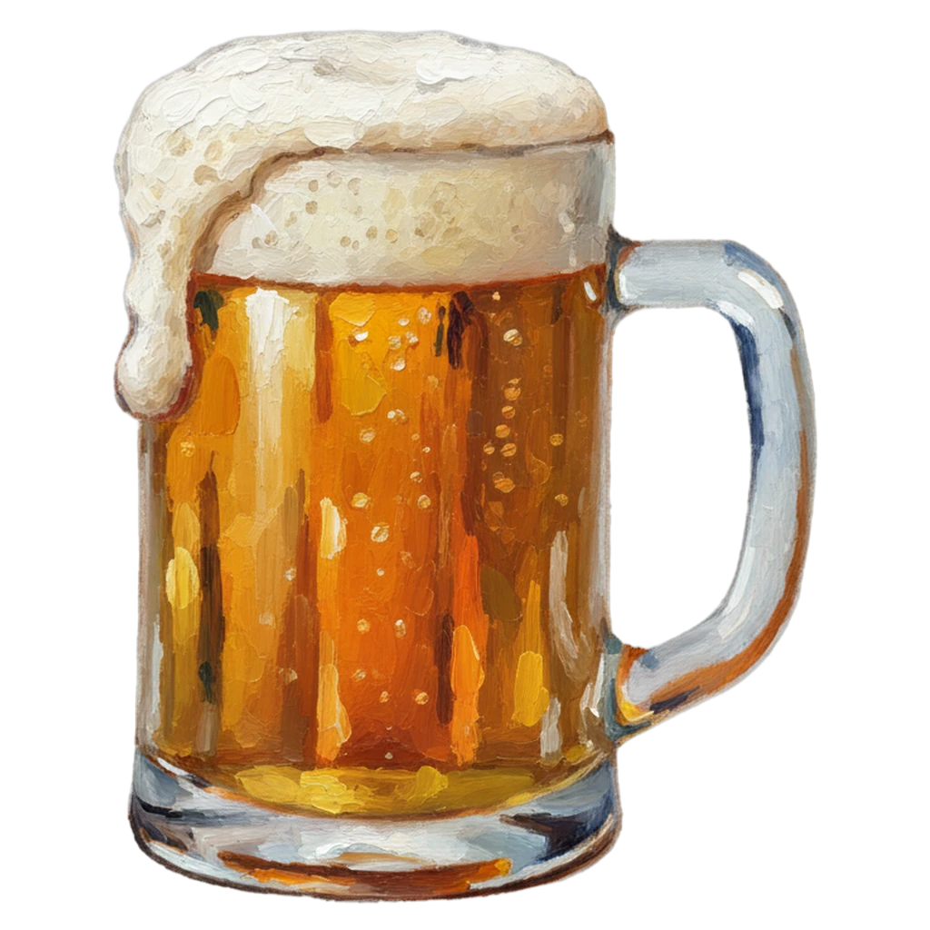 beer mug Oil Painting icon