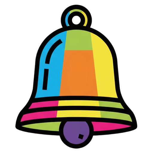 bell Pop Art icon - free AI-generated pop art icon for web and app projects
