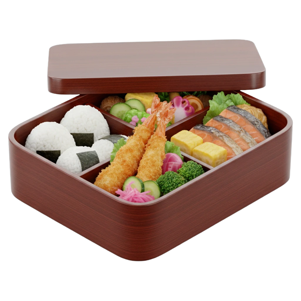 bento box Photorealistic icon
