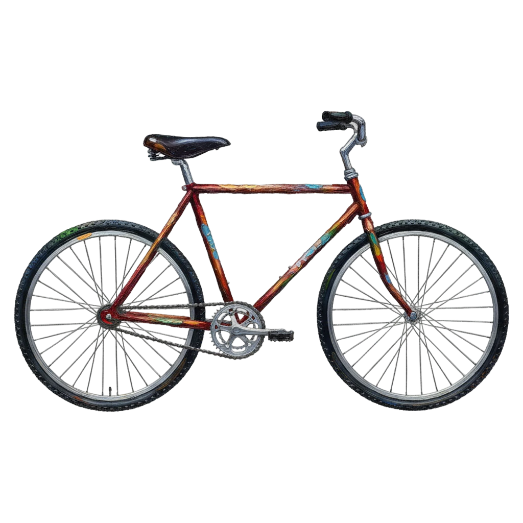 bicycle Oil Painting icon