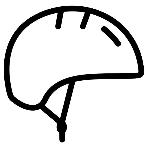bike helmet Line Art icon