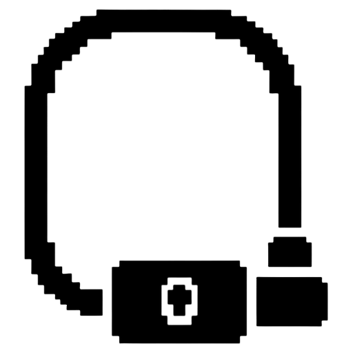 bike lock Pixel Art icon
