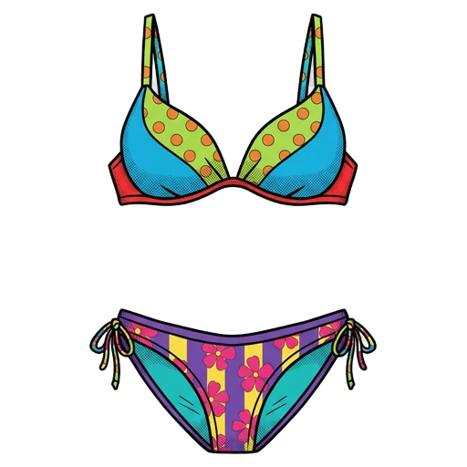 bikini Pop Art icon