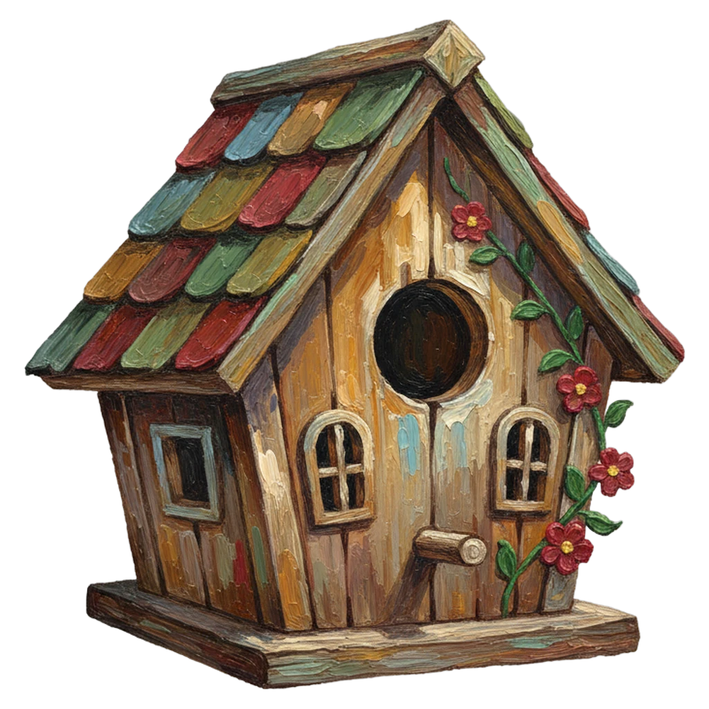 birdhouse Oil Painting icon