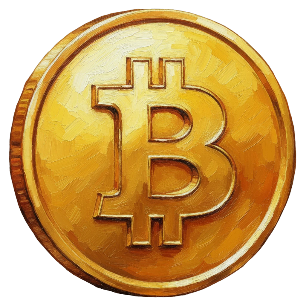 bitcoin Oil Painting icon