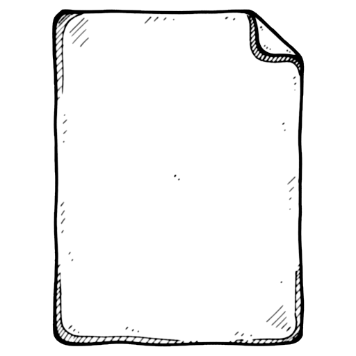blank document Hand Drawn icon