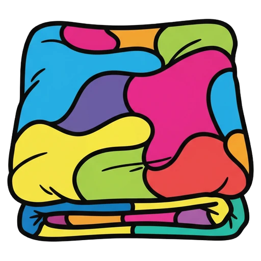 blanket Pop Art icon - free AI-generated pop art icon for web and app projects