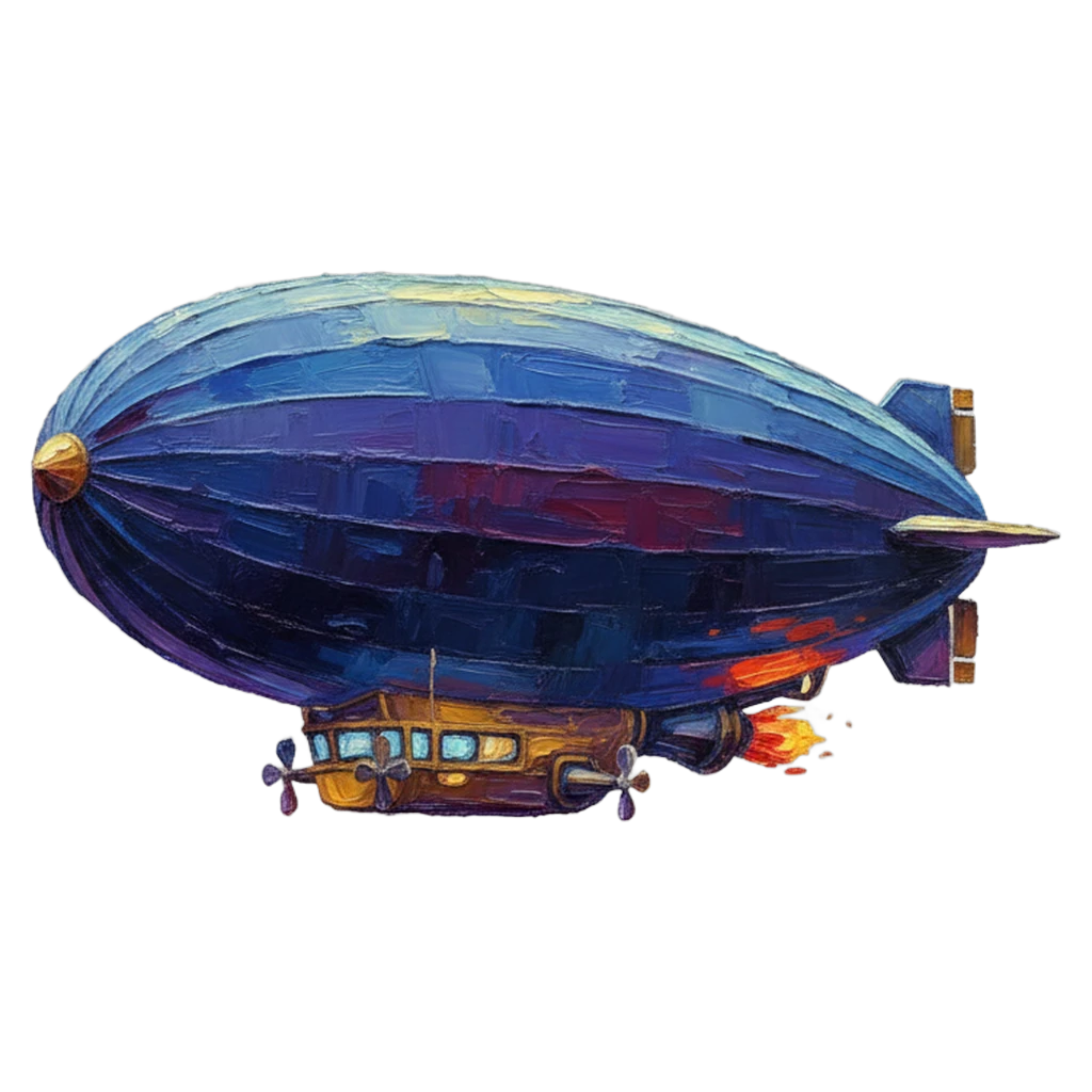 blimp Oil Painting icon