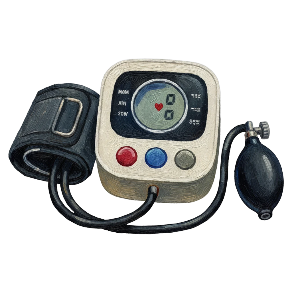 blood pressure monitor Oil Painting icon