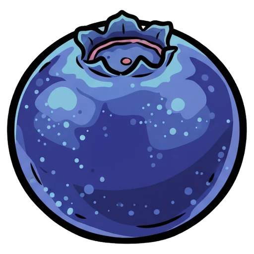 blueberry Pop Art icon - free AI-generated pop art icon for web and app projects