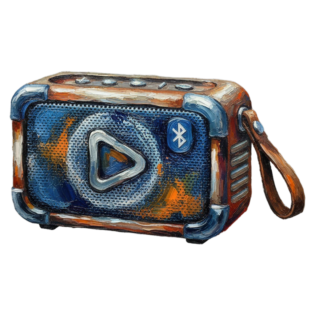 bluetooth speaker Oil Painting icon