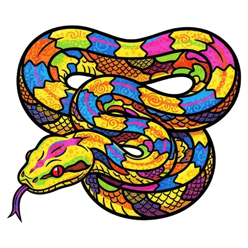 boa constrictor Pop Art icon - free AI-generated pop art icon for web and app projects