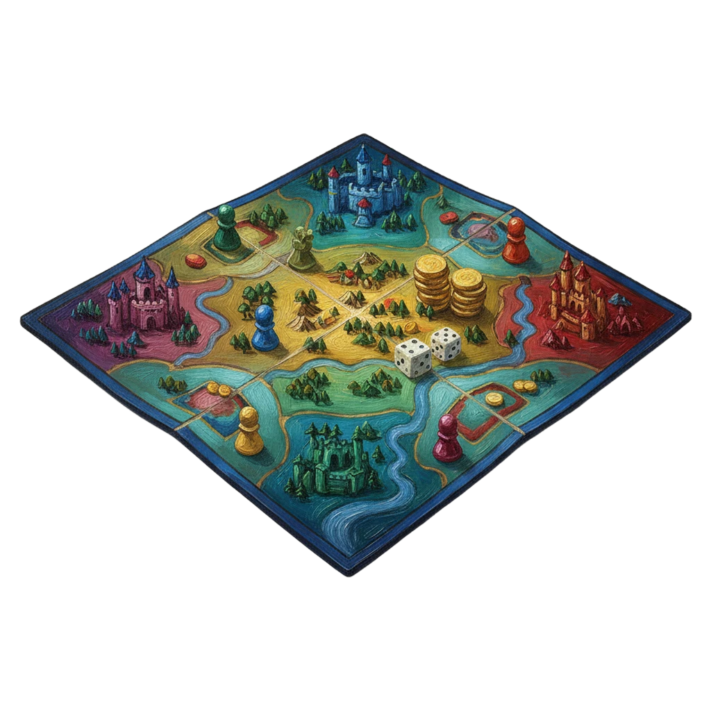 board game Oil Painting icon