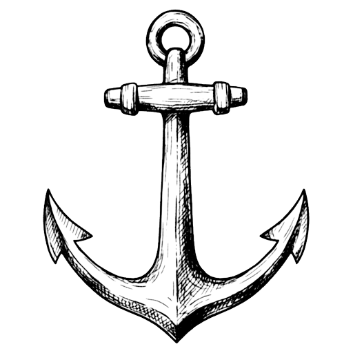 boat anchor Hand Drawn icon