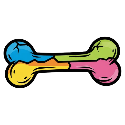 bone Pop Art icon - free AI-generated pop art icon for web and app projects