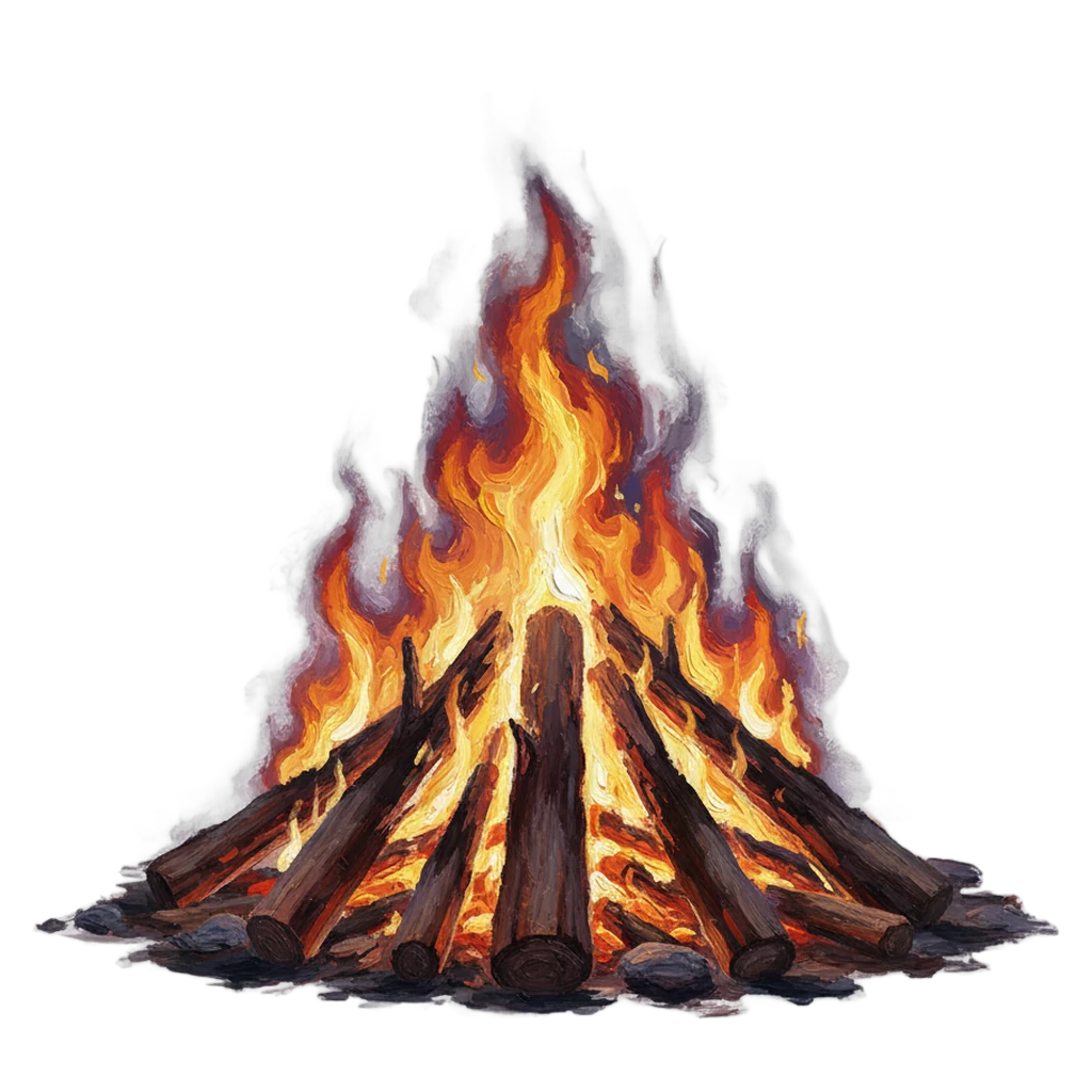 bonfire Oil Painting icon