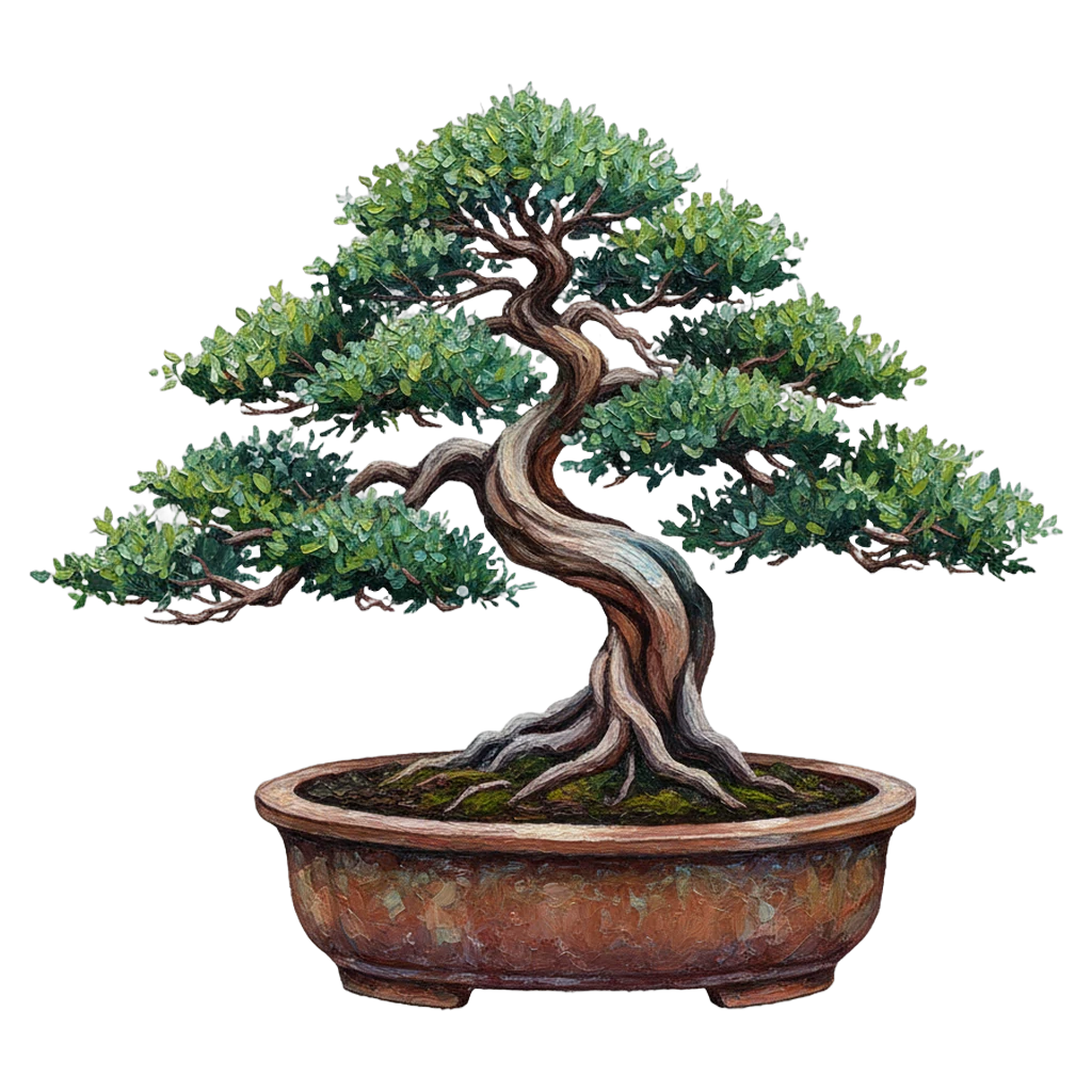bonsai tree Oil Painting icon
