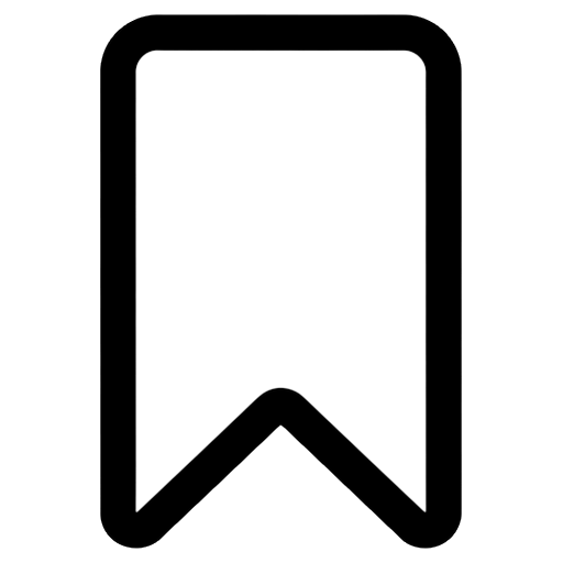 bookmark button Line Art icon - free AI-generated line art icon for web and app projects