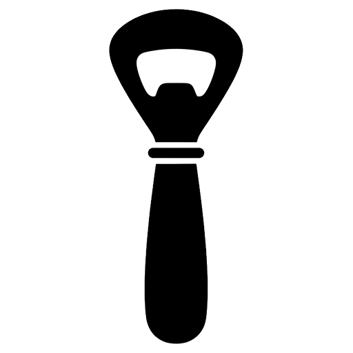 bottle opener Solid Glyph icon