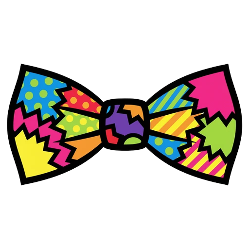 bow tie Pop Art icon - free AI-generated pop art icon for web and app projects