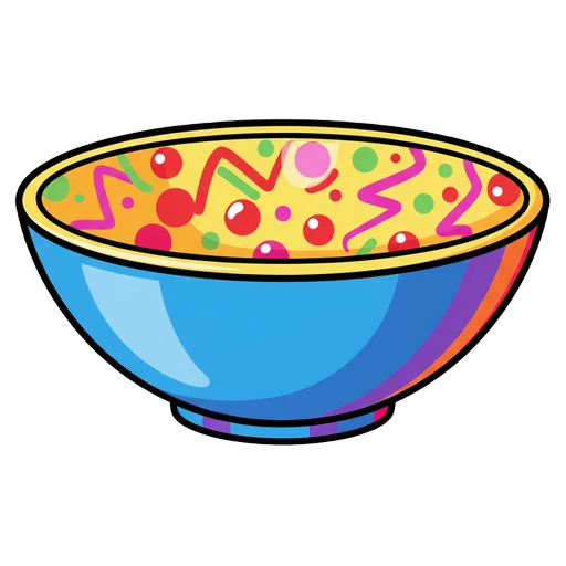 bowl Pop Art icon
