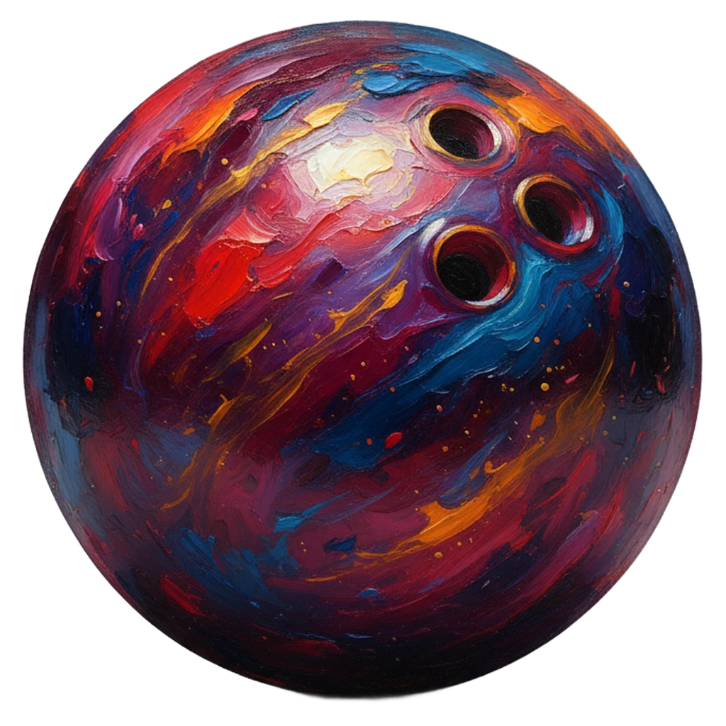 bowling ball Oil Painting icon