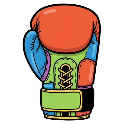 boxing glove Pop Art icon