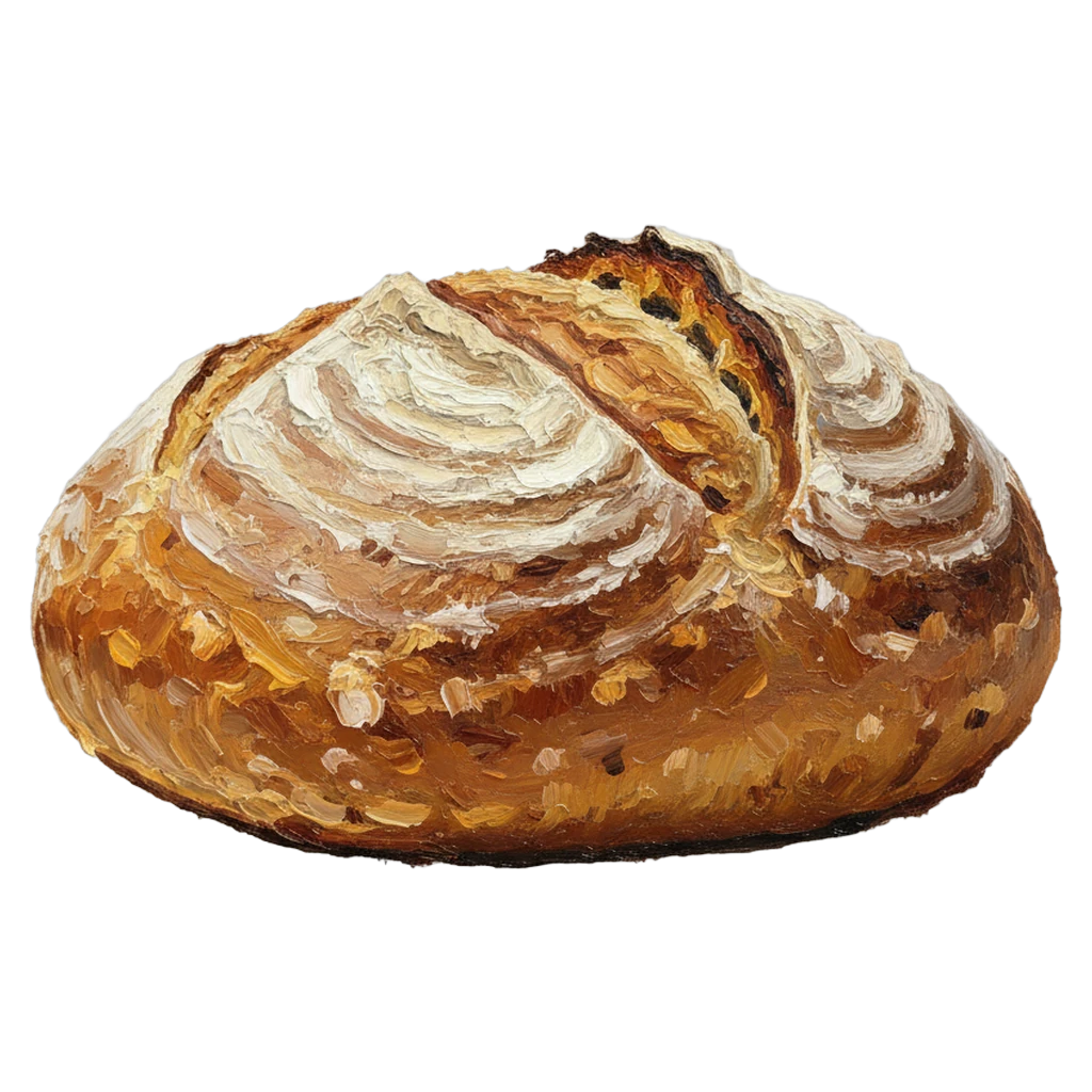 bread loaf Oil Painting icon