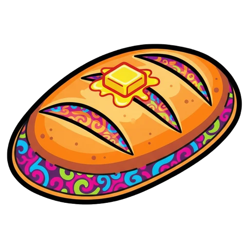 bread loaf Pop Art icon